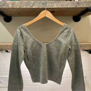 lululemon Align Long Sleeve Shirt sz10 Heathered Rover